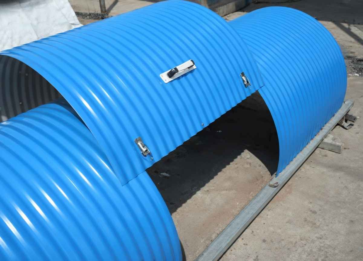 Укрытие конвейера из арочного профнастила